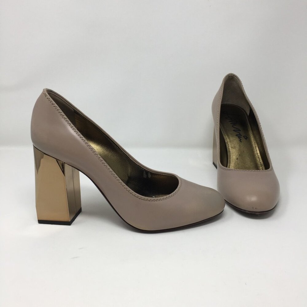 Lanvin Beige Leather Pumps – Women's Size 38.5 (US 8.5) Authentic Designer Heels